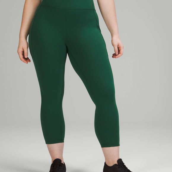 Lululemon Invigorate High-Rise Crop 23" | Size 2 | Everglade Green - Picture 4 of 6